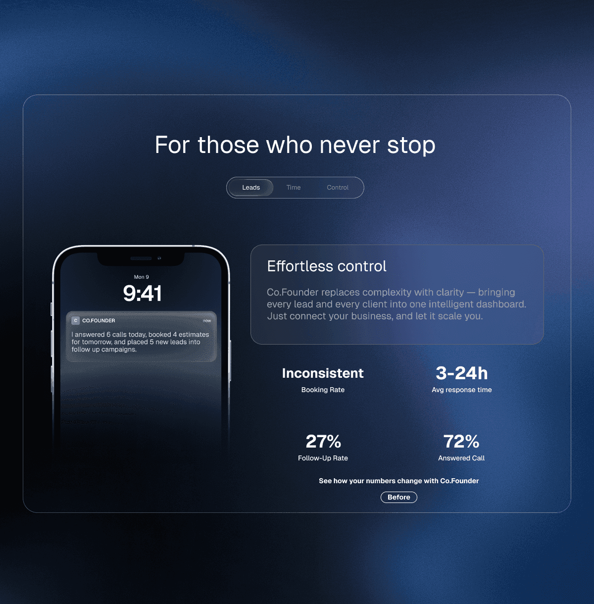 Co.Founder design detail